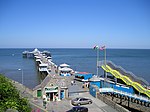 Llandudno Pier, including Stone Lodge, Pier End Pavilions, Kiosks and remains of Pier Pavilion