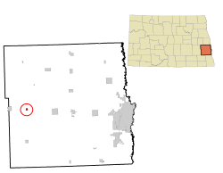 Location of Buffalo, North Dakota