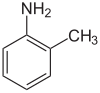 Strukturformel von o-Toluidin