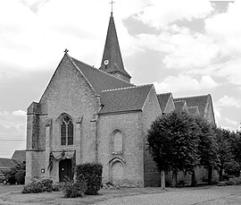 The church in Louville-la-Chenard