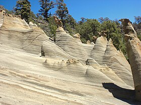 Pleistocene tuff at Paisaje lunar de Granadilla, near Vilaflor, Tenerife