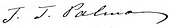 signature de José Joaquín Palma