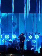 Thom Yorke performing in Poland in 2009