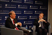 Coll (right) with Richard N. Haass, President of the Council on Foreign Relations