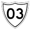 National Route 03 shield