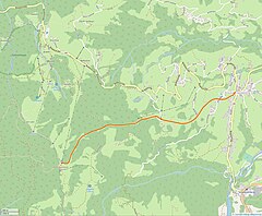 Streckenverlauf der Weltcup-Piste Spielmoosabfahrt