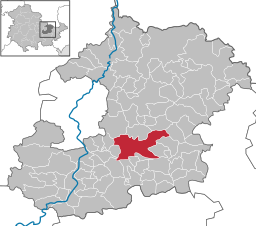 Läget för kommunen Stadtroda i Saale-Holzland-Kreis