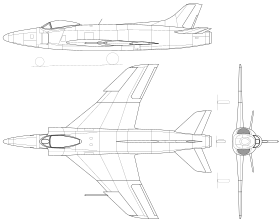 vue en plan de l’avion