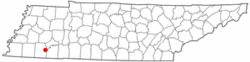 Location of Hornsby, Tennessee