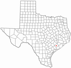 Location of El Campo, Texas