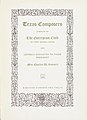 "Texas Composers," published by the The Euterpean Club