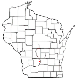 Location of the Town of Greenfield, Sauk County, Wisconsin