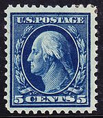 Washington-Franklin Issue of 1917, 5c