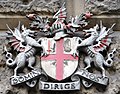 City of London arms at Cutlers' Hall: Domine dirige nos (Lord guide us)