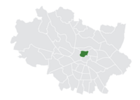 Location of Nadodrze within Wrocław