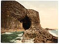 Entrance to Fingal's Cave, 1900 (Showing a lower tide).