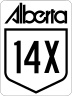 Highway 14X marker