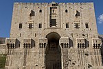 The Mamluk banquet hall (1406–07) built over the Ayyubid gatehouse of the Citadel of Aleppo