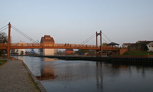 El río Peene en Anklam