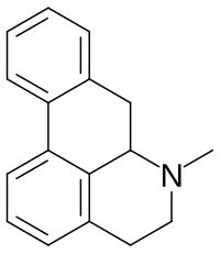 Chemical structure of aporphine