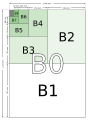 আইএসও ২১৬ বি(ISO 216 B) শ্রেণির কাগজ