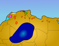 Localisation des variantes berbères en Afrique du Nord