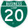 Business Interstate 20-J marker