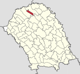 Location in Botoșani County