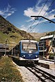 Train on Vall de Núria Rack Railway at Vall de Núria Station (Jul. 2010)