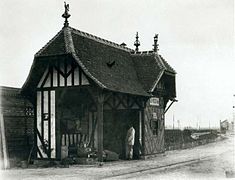 Gare de Dives en 1900 (Chemins de fer du Calvados).