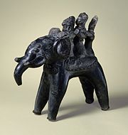 Elephant with Riders, Uttar Pradesh, India, 3rd-2nd century B.C.