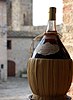 A bottle of Chianti wine