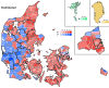 Largest party within each municipality.