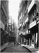 Bendergasse from the east, a typical alley in the Altstadt, c. 1904