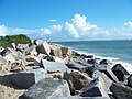 Jetty at the inlet