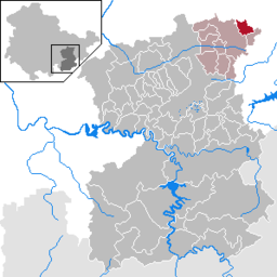 Läget för kommunen Geroda i Saale-Orla-Kreis