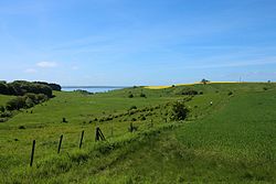 Vy över Glumslövs backar i Skåne