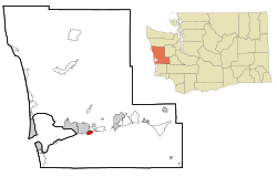 Location of Cosmopolis, Washington