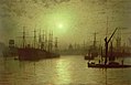 Nightfall on the Thames, 1880.