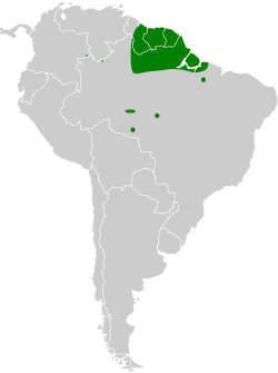 Distribución geográfica del pájaro-militar.