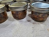 Home-canned smoked Pacific salmon