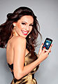 Kelly Brook testimonial nel 2010 dell'LG P500 Optimus One