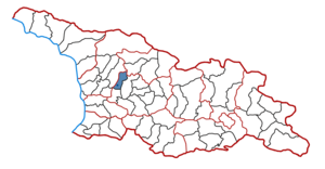 Location of the municipality within Georgia