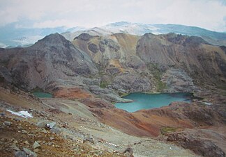 Bergseen im äußersten Südosten des Distrikts Aurahuá, Provinz Castrovirreyna