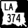 Louisiana Highway 374 marker