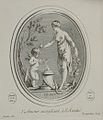 Love Sacrificing to Friendship; engraved print by Madame de Pompadour of a drawing by Boucher, after an engraved gemstone by Guay c. 1755.