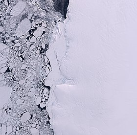 Vue satellite de la Côte de Luitpold.