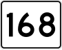 Route 168 marker