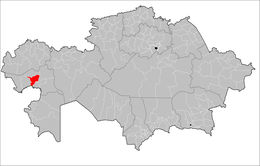 Distretto di Mahambet – Localizzazione