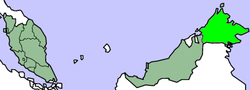 Location of North Borneo